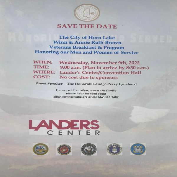 8th Annual Winn & Annie Ruth Brown Veterans Breakfast & Program
