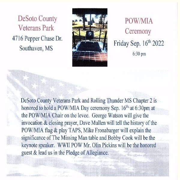 POW/MIA Day Ceremony