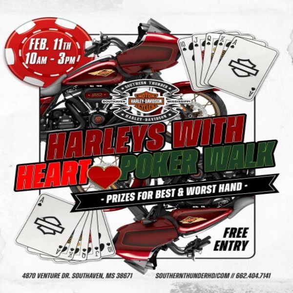 Harleys With Heart Poker Walk