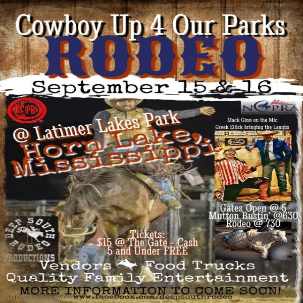 Cowboy Up 4 Our Parks Pro Rodeo Visit DeSoto County
