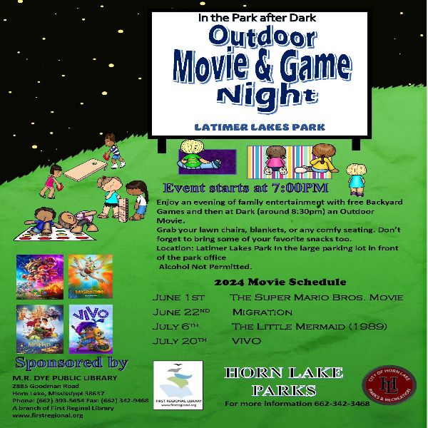 In the Park After Dark Outdoor Movie & Game Night