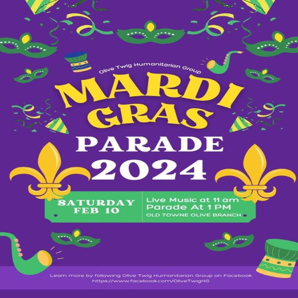 2nd Annual Mardi Gras Parade Visit DeSoto County