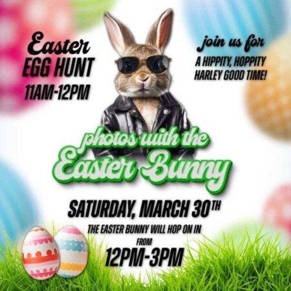 Easter Egg Hunt & Pictures with the Easter Biker Bunny