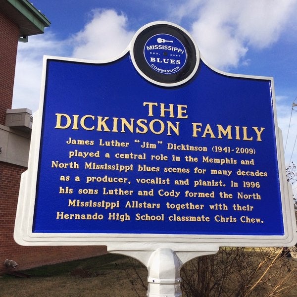 The Dickinson Family Mississippi Blues Trail Marker